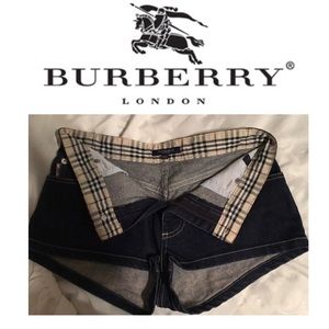 EUC BURBERRY LONDON Jean Short Shorts Size 6